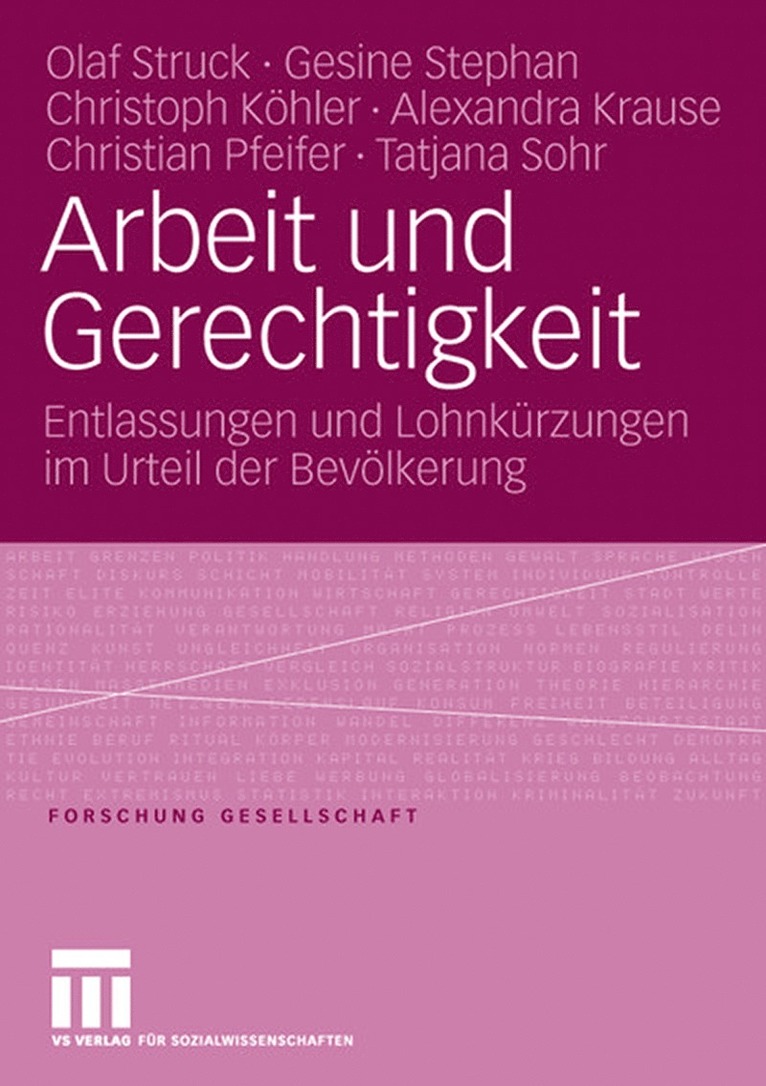 Arbeit und Gerechtigkeit 1