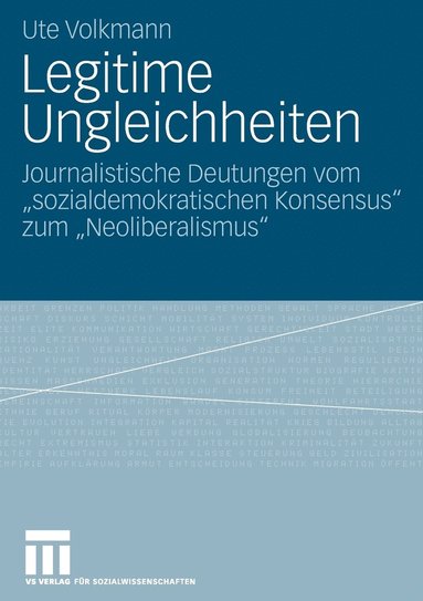 bokomslag Legitime Ungleichheiten