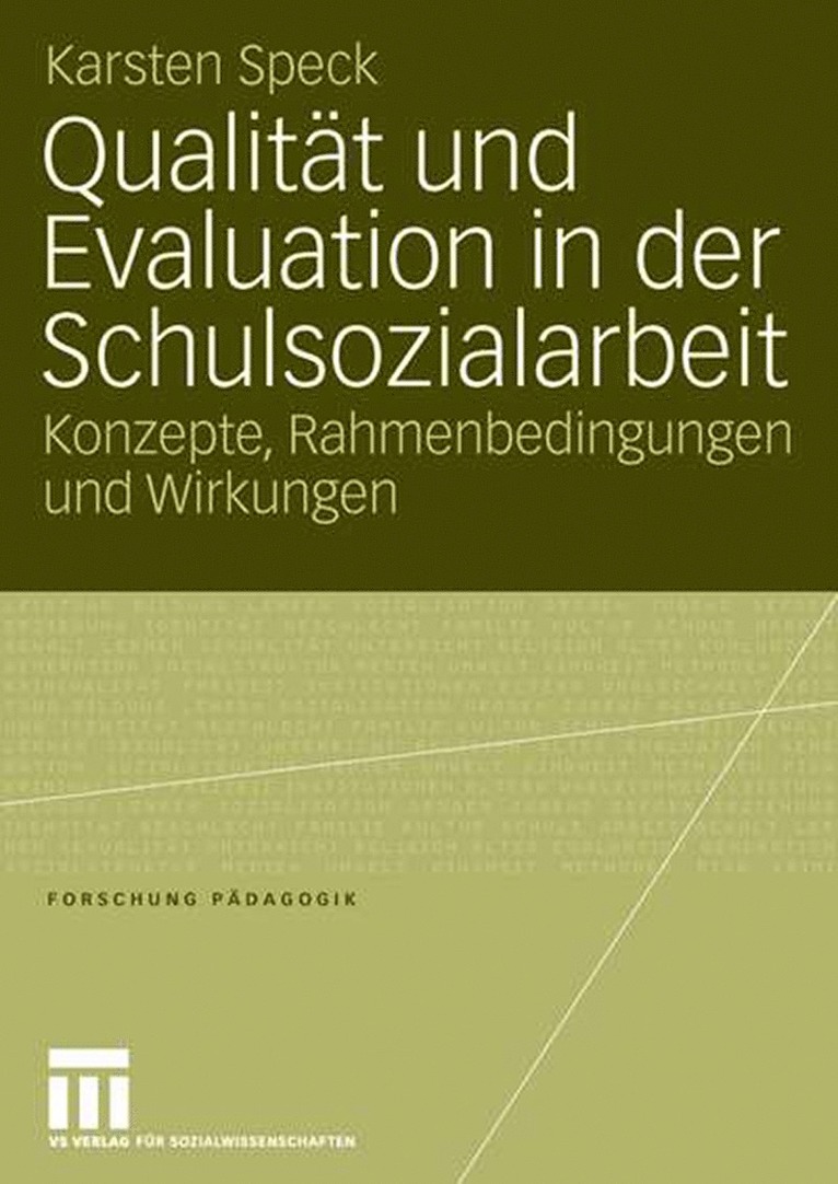 Karsten Speck - Qualität und Evaluation in der Schulsozialarbeit, Häftad