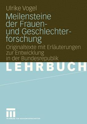 bokomslag Meilensteine der Frauen- und Geschlechterforschung