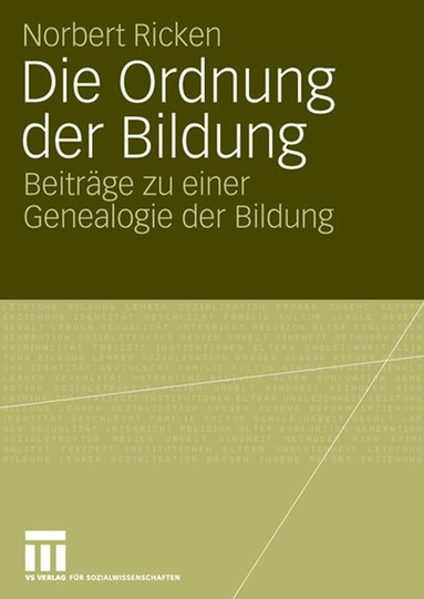 Norbert Ricken - Die Ordnung der Bildung, Häftad