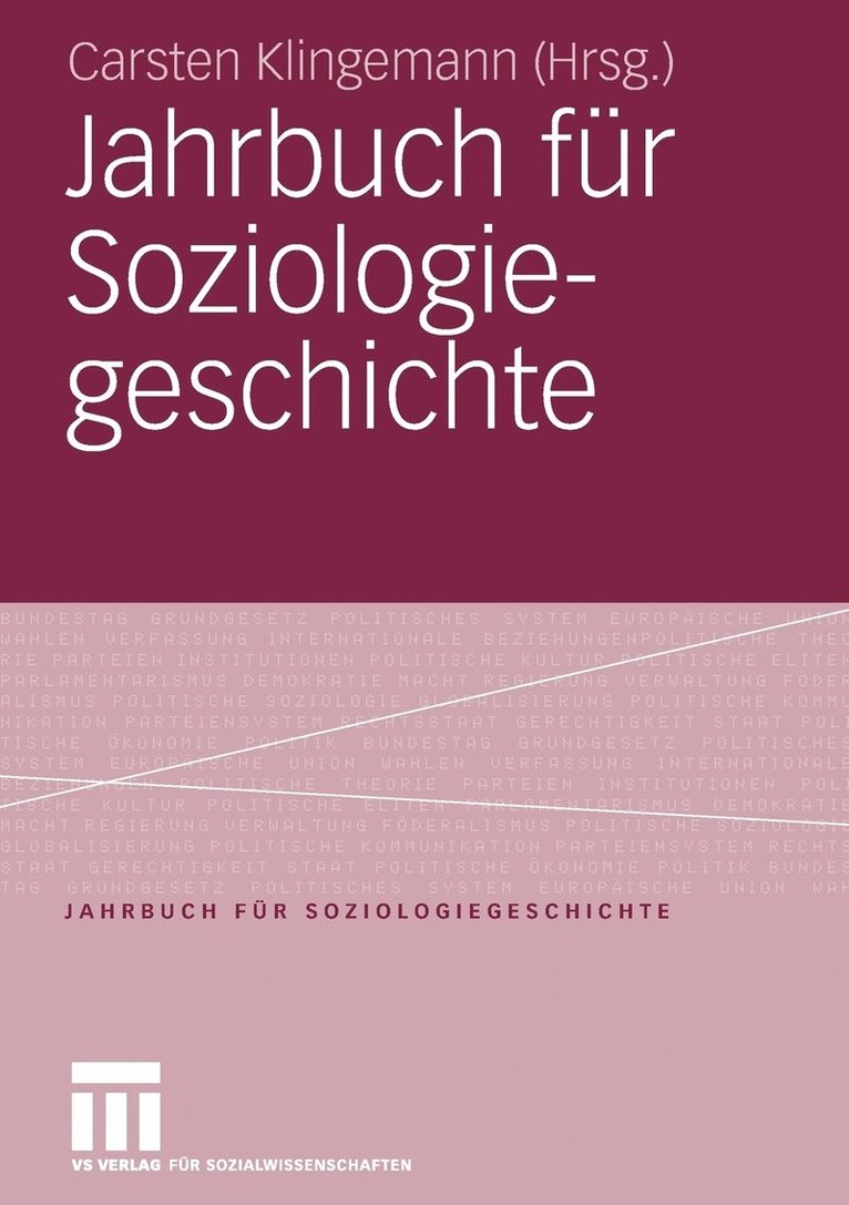 Jahrbuch fr Soziologiegeschichte 1