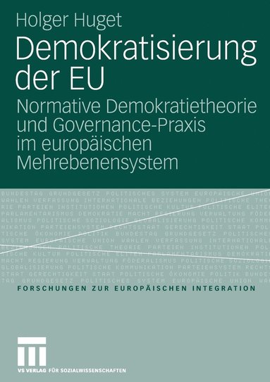 bokomslag Demokratisierung der EU