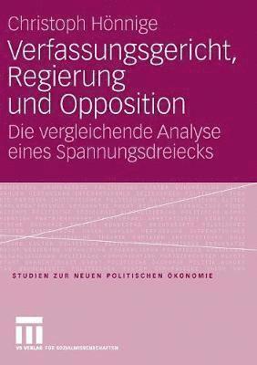 bokomslag Verfassungsgericht, Regierung und Opposition