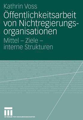 bokomslag ffentlichkeitsarbeit von Nichtregierungsorganisationen