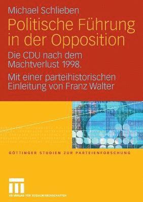 bokomslag Politische Fhrung in der Opposition