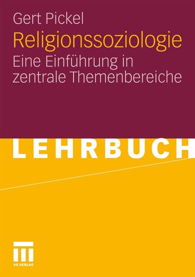 Gert Pickel - Religionssoziologie, Häftad