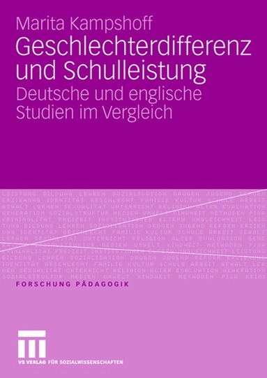 Marita Kampshoff - Geschlechterdifferenz und Schulleistung, Häftad