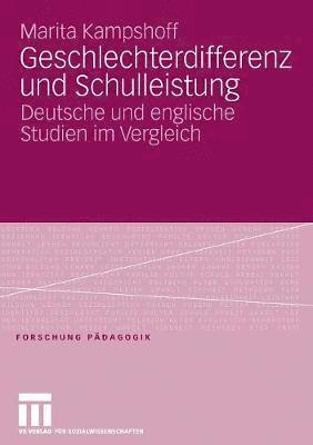 bokomslag Geschlechterdifferenz und Schulleistung