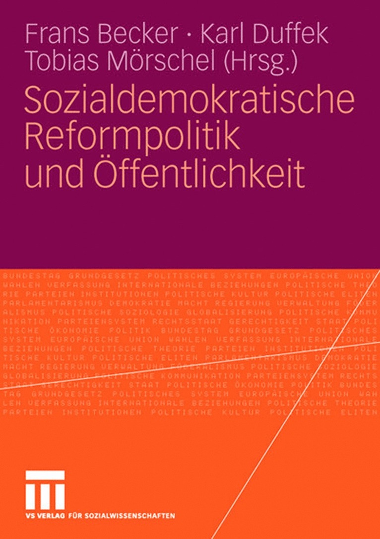 Frans Becker, Karl Duffek, Tobias Mörschel - Sozialdemokratische Reformpolitik und Öffentlichkeit, Häftad
