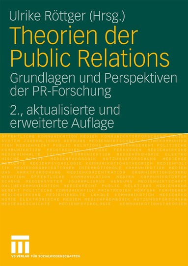 Ulrike Röttger - Theorien der Public Relations, Häftad