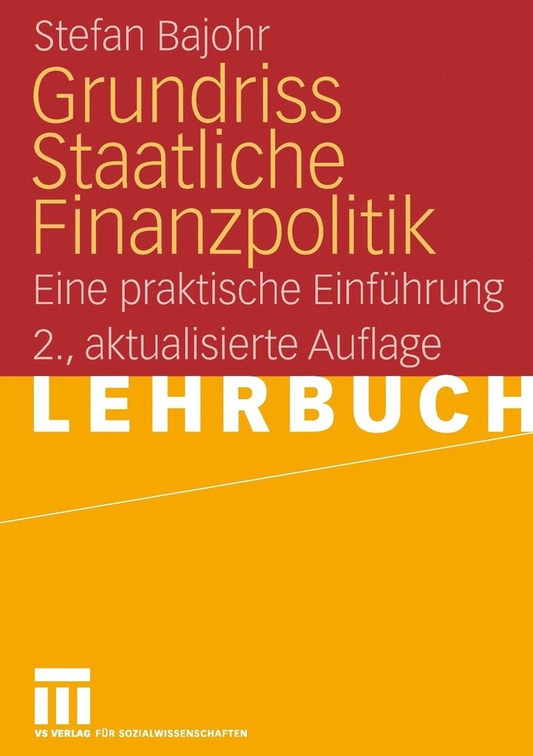 Grundriss Staatliche Finanzpolitik 1