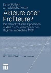 bokomslag Akteure oder Profiteure?