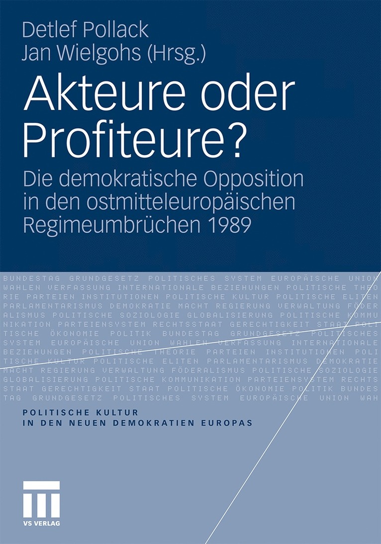 Detlef Pollack, Jan Wielgohs - Akteure oder Profiteure?, Häftad