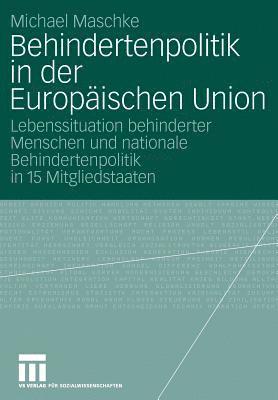 bokomslag Behindertenpolitik in der Europischen Union