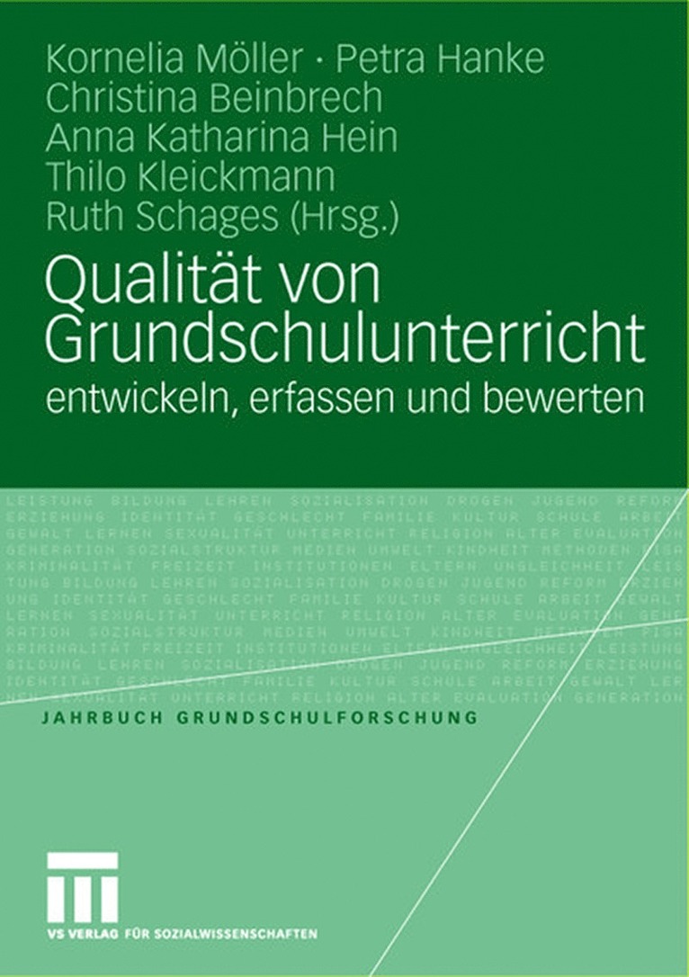 Qualitt von Grundschulunterricht entwickeln, erfassen und bewerten 1