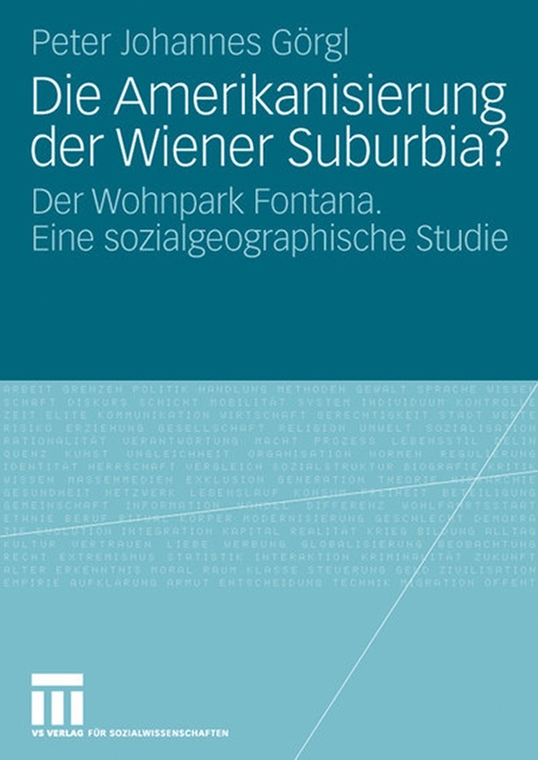 Peter Johannes Görgl, Peter Johannes Gorgl - Die Amerikanisierung der Wiener Suburbia?, Häftad