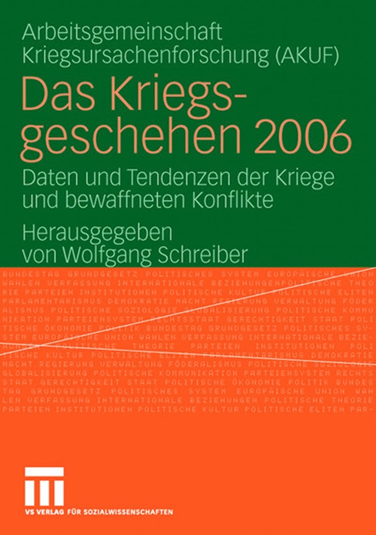 Wolfgang Schreiber, AKUF, Akuf Univ Hamburg, AKUF Univ. Hamburg - Das Kriegsgeschehen 2006, Häftad