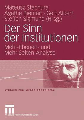 bokomslag Der Sinn der Institutionen