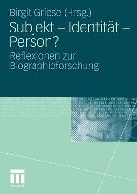 Subjekt - Identitt - Person? 1