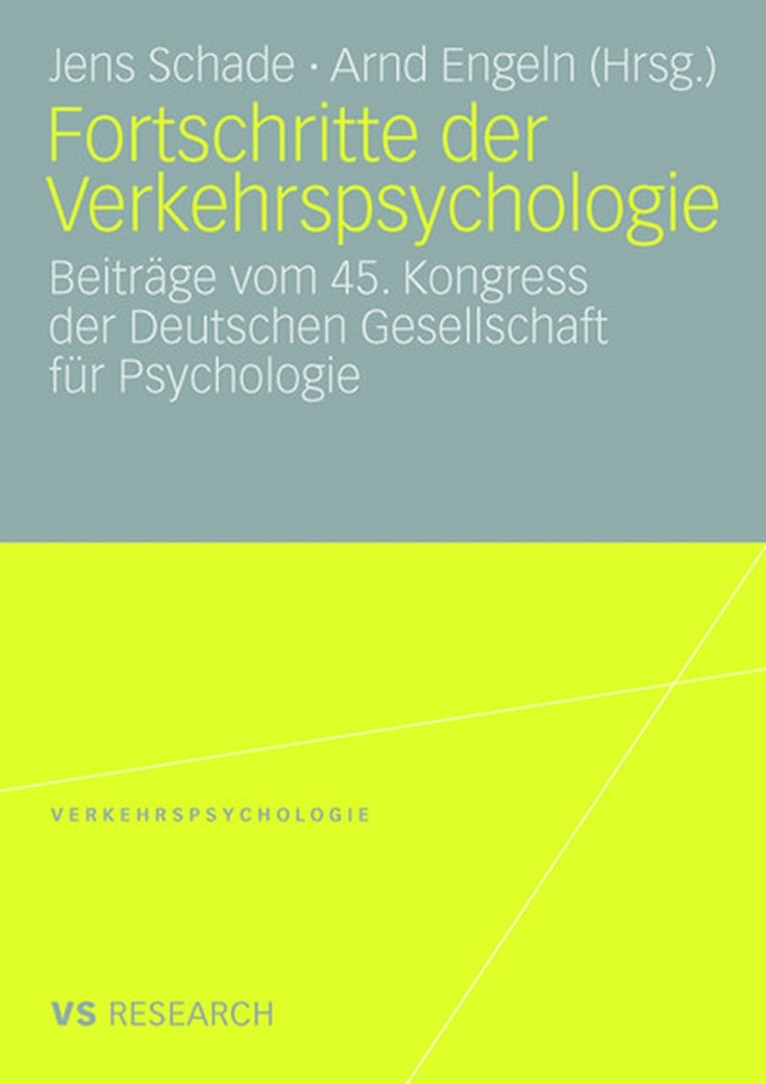 Fortschritte der Verkehrspsychologie