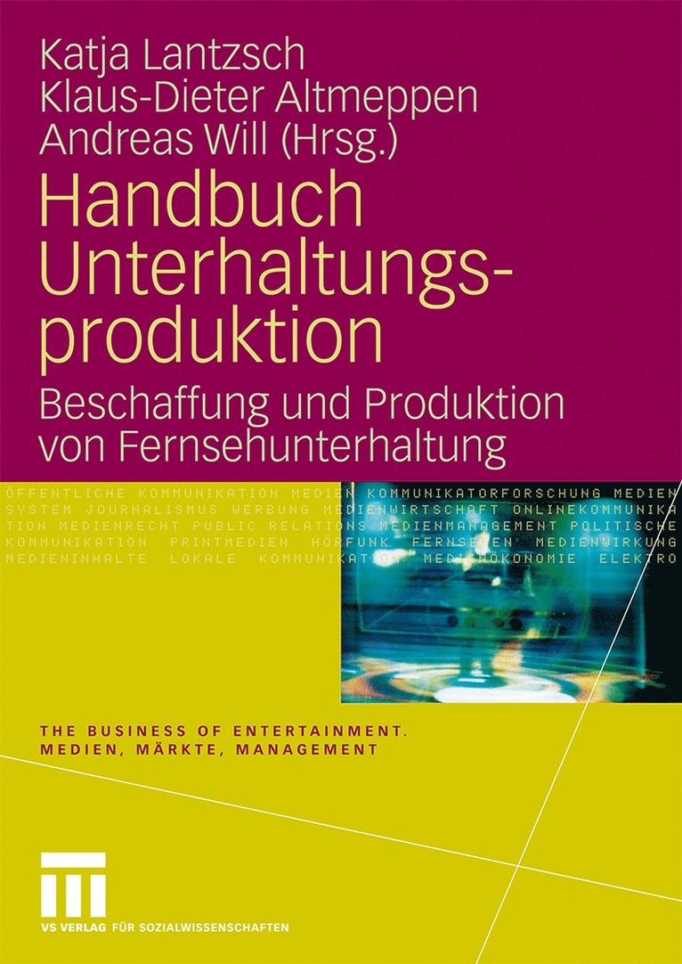 Handbuch Unterhaltungsproduktion 1