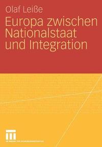 bokomslag Europa zwischen Nationalstaat und Integration