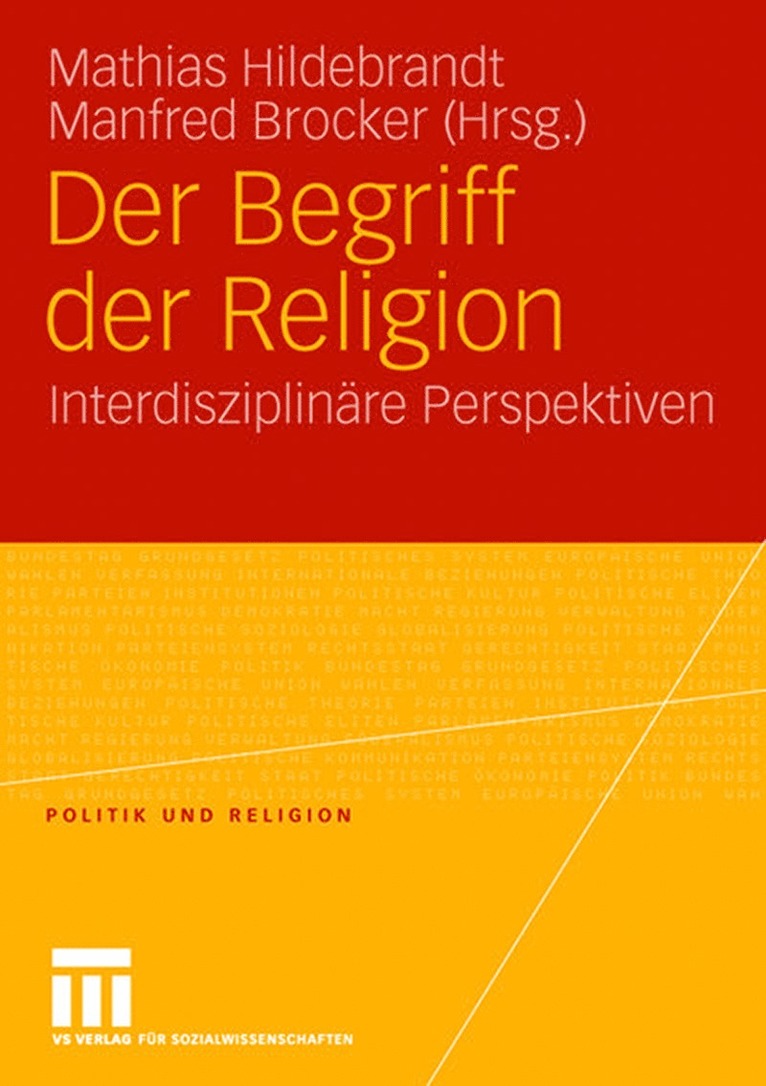 Mathias Hildebrandt, Manfred Brocker - Der Begriff der Religion, Häftad