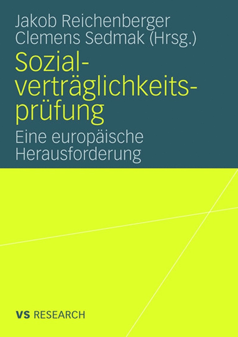 Jakob Reichenberger, Clemens Sedmak - Sozialverträglichkeitsprüfung, Häftad