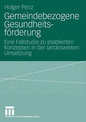 bokomslag Gemeindebezogene Gesundheitsfrderung