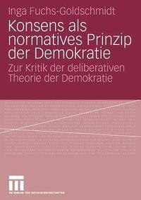 bokomslag Konsens als normatives Prinzip der Demokratie