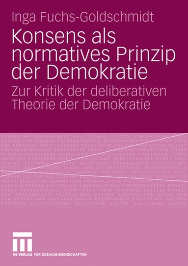 bokomslag Konsens als normatives Prinzip der Demokratie