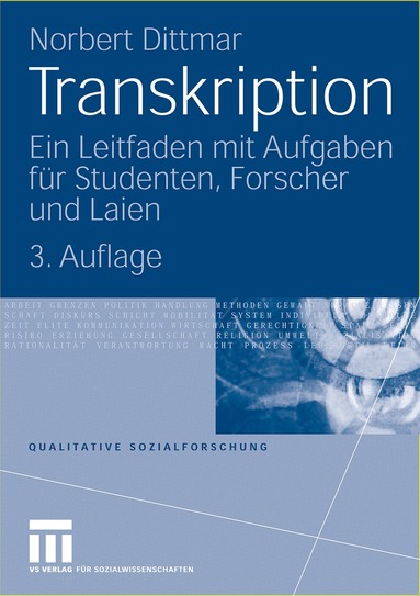 Norbert Dittmar - Transkription, Häftad
