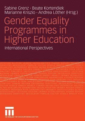 Gender Equality Programmes in Higher Education 1