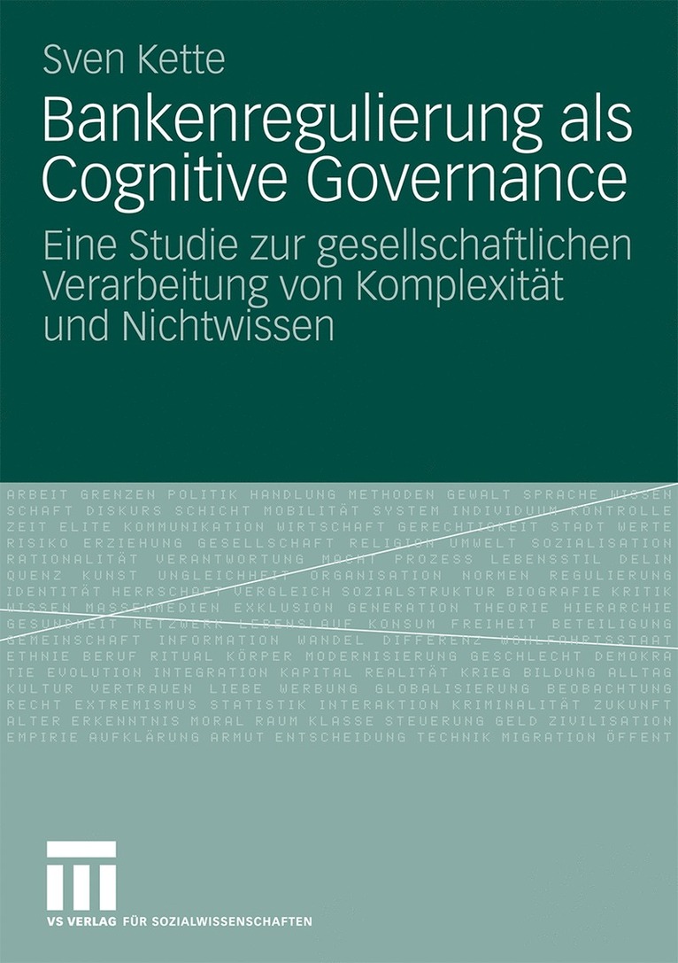 Sven Kette - Bankenregulierung als Cognitive Governance, Häftad