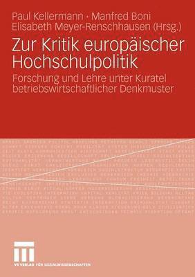 bokomslag Zur Kritik europischer Hochschulpolitik