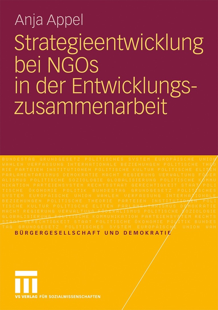 Anja Appel - Strategieentwicklung  bei NGOs in der Entwicklungszusammenarbeit, Häftad