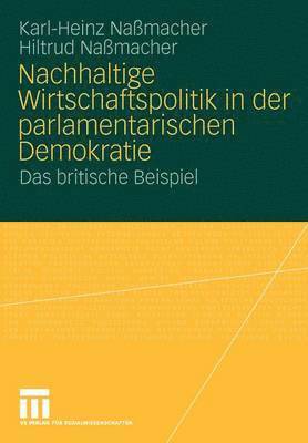 bokomslag Nachhaltige Wirtschaftspolitik in der parlamentarischen Demokratie