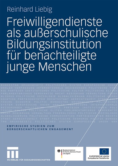 Reinhard Liebig - Freiwilligendienste als außerschulische Bildungsinstitution für benachteiligte junge Menschen, Häftad