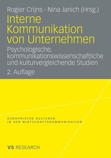 Rogier Crijns, Nina Janich - Interne Kommunikation von Unternehmen, Häftad