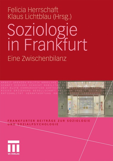 bokomslag Soziologie in Frankfurt