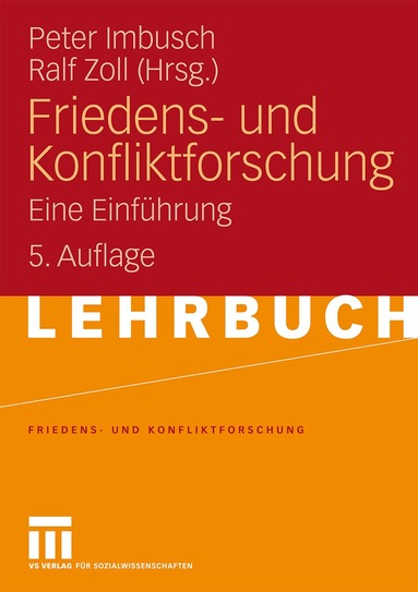 Peter Imbusch, Ralf Zoll - Friedens- und Konfliktforschung, Häftad
