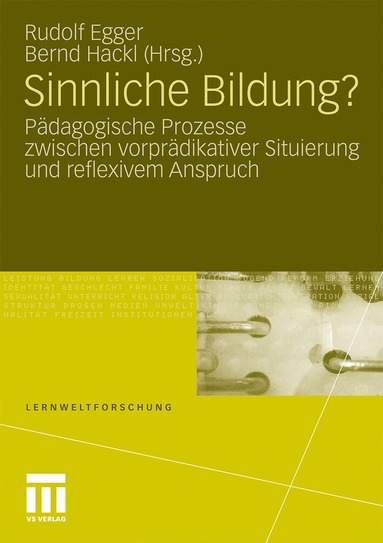 bokomslag Sinnliche Bildung?