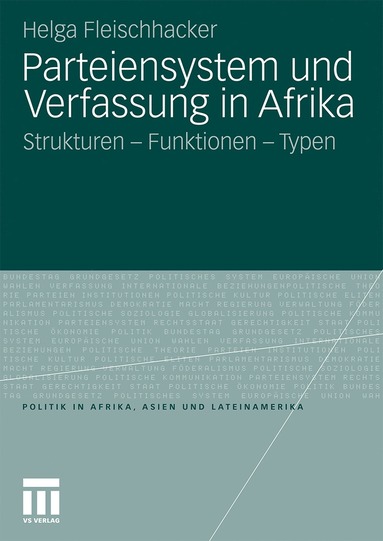 bokomslag Parteiensystem und Verfassung in Afrika