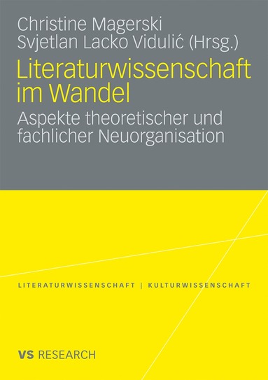 bokomslag Literaturwissenschaft im Wandel