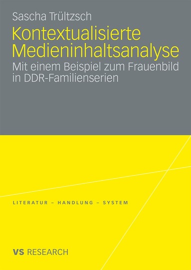 Sascha Trültzsch - Kontextualisierte Medieninhaltsanalyse, Häftad