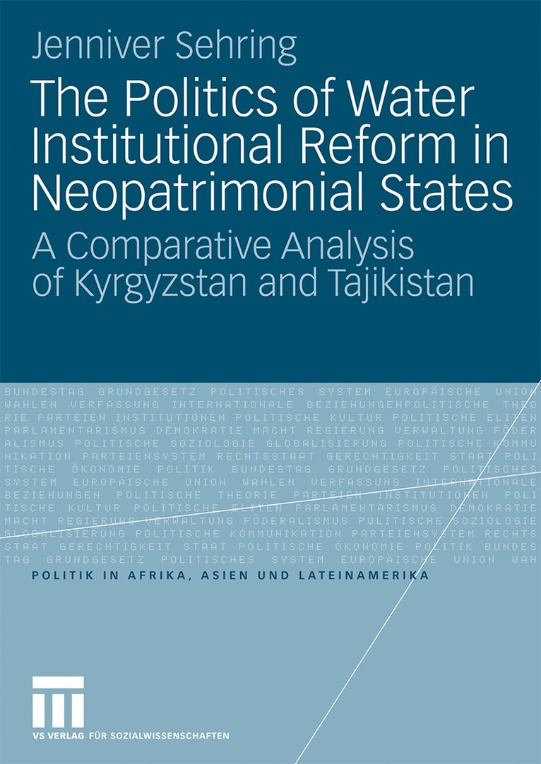 Politics of Water Institutional Reform in Neo-Patrimonial States
