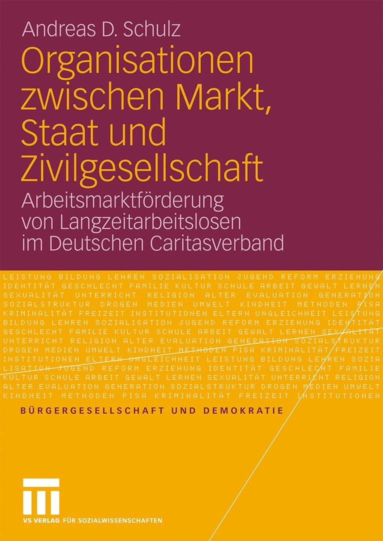 Andreas D. Schulz - Organisationen zwischen Markt, Staat und Zivilgesellschaft, Häftad