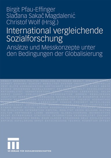 Birgit Pfau-Effinger, Sladana Sakac Magdalenic, Christof Wolf - International vergleichende Sozialforschung, Häftad