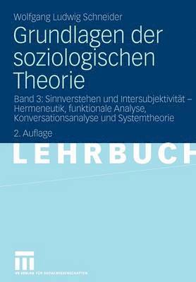 bokomslag Grundlagen der soziologischen Theorie